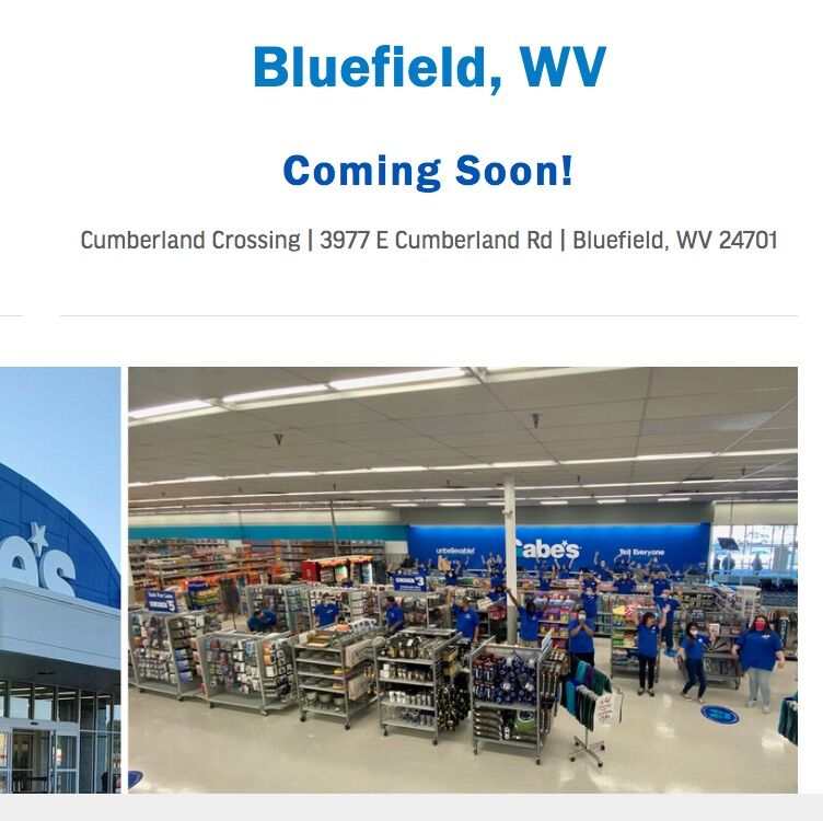 Gabe's coming soon to Bluefield ...